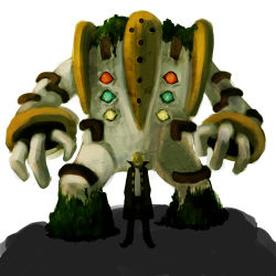 00s 1boy bad_id bad_pixiv_id blonde_hair coat destroyb frontier_brain gen_4_pokemon highres legendary_pokemon manly nintendo palmer_(pokemon) pokemon pokemon_(creature) regigigas short_hair