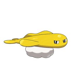 artist_request bright_pupils full_body narrowed_eyes nintendo no_humans official_art outline pokemon pokemon_(creature) pokemon_focus pokemon_sv solo tatsugiri tatsugiri_(stretchy) third-party_source transparent_background white_outline white_pupils