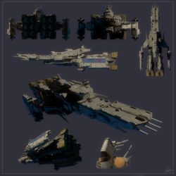 3d antennae armd choujikuu_yousai_macross commentary east_coast_canuck energy_cannon highres macross macross:_do_you_remember_love? mecha multiple_views radar_dish realistic robot robotech science_fiction sdf-1 signature simple_background spacecraft thrusters turret