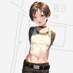 1girl absurdres bad_source dead_by_daylight highres midriff rebecca_chambers resident_evil resident_evil_0 solo tagme