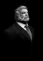1boy bara beard commentary facial_hair greyscale highres luerstine male_focus mature_male monochrome muscular muscular_male mustache old old_man overwatch overwatch_1 reinhardt_(overwatch) scar scar_across_eye scar_on_face short_hair solo white_hair