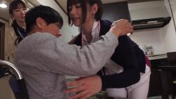 1boy 1girl animated censored handjob japanese_(nationality) nurse pubic_hair sex tagme video