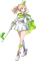 Rule 34 | 1girl, aiguillette, aki rosenthal, artist request, ascot, blonde hair, bob cut, boots, brooch, closed mouth, detached hair, feathers, full body, gloves, green ascot, hand on own hip, hat, high heel boots, high heels, highres, holding baton, hololive, jacket, jewelry, knee boots, looking at viewer, mini hat, miniskirt, official alternate costume, official art, pleated skirt, purple eyes, second-party source, short hair, side ponytail, simple background, skirt, smile, solo, tachi-e, transparent background, virtual youtuber, white boots, white gloves, white hat, white jacket, white skirt
