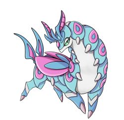 blue_eyes colored_sclera creatures_(company) fakemon forehead_jewel full_body game_freak gen_5_pokemon green_sclera half-closed_eyes looking_at_viewer nintendo no_humans ochistrikitu original pokemon pokemon_(creature) scolipede solo standing transparent_background