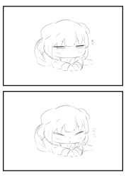 1girl animal_ears bang_dream! blush cat_ears cat_girl cat_tail chibi chibi_only closed_eyes closed_mouth highres kanade_(kanade_3344) kemonomimi_mode long_hair shirokane_rinko sleepy tail