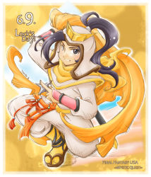 Rule 34 | !, 1boy, black eyes, black hair, copyright name, final fantasy, final fantasy mystic quest, helmet, long hair, male focus, ponytail, rock (ffmq), sandals, shuriken, solo, sword, teeth, tmbsrky, weapon