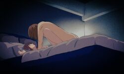 1boy 1girl age_difference aged_down animated bed black_hair blanket bouncing_breasts breasts closed_eyes dark_room dreaming hetero hige_wo_soru._soshite_joshikousei_wo_hirou. hotel hotel_room iamkiki69 looping_animation missionary night night_sky nude ogiwara_sayu orgasm penetrated phone sex sky thighhighs uncensored vaginal yaguchi_kyouya