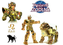 1boy armor diamonds figure leo_aiolia lion male_focus multiple_views no_humans photo_(medium) saint_seiya toy zodiac