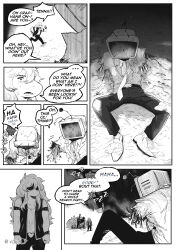 1girl absurdres ant_tenna crt deltarune freckles furry furry_female highres injury long_hair necktie pants reptile_girl sharp_teeth shirt shoes susie_(dark_world)_(deltarune) susie_(deltarune) teeth tv_world_(deltarune) vest vokoy