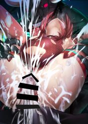 1boy 1girl absurdres bar_censor breasts cameltoe censored circlet clothing_aside core_crystal_(xenoblade) cum cum_in_pussy earrings ejaculation glowing hetero highres interspecies jewelry large_breasts large_penis large_variant_set looking_at_viewer medium_hair minotaur monster nipples non-web_source onigirikun open_mouth penis pregnant pyra_(xenoblade) rape red_eyes red_hair red_shorts red_thighhighs sex short_shorts shorts shorts_aside solo surprised swept_bangs thighhighs torn_clothes torn_thighhighs variant_set wide-eyed xenoblade_chronicles_(series) xenoblade_chronicles_2