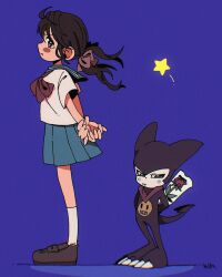Rule 34 | ai (digimon), blush, digimon, digimon (creature), digimon tamers, flower, highres, impmon, looking at another