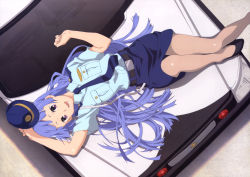 00s 1girl absurdres blunt_bangs female_focus highres japan_national_police kannagi miniskirt nagi official_art pantyhose pencil_skirt police police_uniform policewoman skirt solo