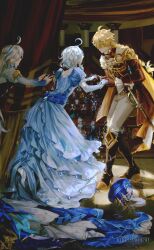 Rule 34 | 6+boys, 6+girls, absurdres, aether (genshin impact), ahoge, alternate costume, animal ears, apron, aqua dress, armor, artist name, ascot, audience, back, back bow, back cutout, bare shoulders, black bow, black bowtie, black dress, black hair, black hat, black jacket, black kimono, black pants, black shoes, blonde hair, blue bow, blue cape, blue dress, blue gemstone, blue hair, blue hat, blue nails, boots, bow, bowtie, braid, brother and sister, brown boots, brown gloves, brown hair, brown jacket, cape, cat ears, cat girl, cat tail, chiori (genshin impact), clorinde (genshin impact), closed mouth, clothing cutout, commentary request, constellation print, creature, crossed legs, crystal hair ornament, curtains, dress, dual persona, earrings, elbow gloves, emilie (genshin impact), faceless, faceless male, fingernails, floor, flying, focalors (genshin impact), full body, fur-trimmed dress, fur trim, furina (genshin impact), gem, genshin impact, gloves, gold ring, grey hair, grey jacket, hair bun, hair ornament, hair ribbon, halo, hand on own face, hands up, haori, hat, hat bow, hat ornament, hetero, high heels, highres, holding hands, huge ahoge, indoors, jacket, japanese clothes, jewelry, juliet sleeves, kimono, lapels, leg up, lluluchwan, long hair, long sleeves, low-braided long hair, low-tied long hair, low ponytail, lynette (genshin impact), lyney (genshin impact), mechanical halo, multicolored hair, multiple boys, multiple girls, multiple rings, nail polish, navia (genshin impact), neuvillette (genshin impact), no eyes, off-shoulder dress, off shoulder, open clothes, open jacket, pants, pink hat, ponytail, puffy short sleeves, puffy sleeves, purple hair, purple jacket, red bow, red bowtie, ribbon, ring, scarf, shadow, sheath, sheathed, shirt, shoes, short hair, short sleeves, shoulder armor, siblings, sigewinne (genshin impact), single earring, smile, stage, standing, streaked hair, sword, tail, tassel, teeth, theater, theater seating, top hat, twins, two-tone dress, two-tone hair, unworn hat, unworn headwear, weapon, white apron, white ascot, white dress, white gloves, white pants, white ribbon, white scarf, white shirt, white shoes, wriothesley (genshin impact), yellow bow, yellow cape, yellow dress, yellow hat