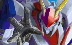 Rule 34 | 1980s (style), d-1, highres, kikou senki dragonar, mecha, no humans, oldschool, reaching, retro artstyle, robot, soon (c-u-soon)