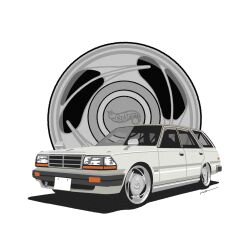 car commentary grey_car highres hot_wheels logo_parody no_humans original shadow signature simple_background symbol-only_commentary vehicle_focus vehicle_request wang-tang_(_lose_control) wheel white_background