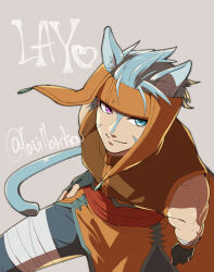 Rule 34 | 1boy, animal ears, blue hair, cat boy, cat ears, character name, commentary request, fire emblem, fire emblem: path of radiance, fire emblem: radiant dawn, from above, heterochromia, lavillardia, male focus, nintendo, ranulf (fire emblem), short hair, simple background, slit pupils, solo, tail, twitter username