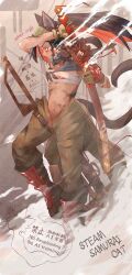 Rule 34 | 1girl, highres, horse girl, horse tail, katana, sword, tagme, tail, weapon