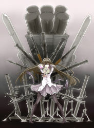 10s 1girl akemi_homura akemi_homura_(magical_girl) argyle_clothes argyle_pantyhose artillery assault_rifle at4 bad_id bad_pixiv_id black_hair female_focus gun hairband high-explosive_anti-tank_(warhead) highres magical_girl mahou_shoujo_madoka_magica mahou_shoujo_madoka_magica_(anime) maki_(huran) man-portable_anti-tank_systems missile mortar_(weapon) pantyhose pigeon-toed purple_eyes recoilless_gun rifle rocket rocket-propelled_grenade rocket_(projectile) rocket_launcher rpg rpg-7 rpg_(weapon) solo weapon
