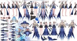 blonde_hair blue_eyes fleurdelys_(wuthering_waves) pointy_ears reference_sheet wuthering_waves