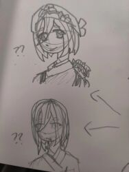 Rule 34 | age progression, aged up, baby, death, hairband, isekai shikkaku, japanese clothes, kimono, mother and child, sacchan (isekai shikkaku)