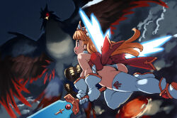 1girl ass pixiv_fantasia pixiv_fantasia_sword_regalia tagme wings yu_3