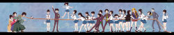 00s 6+boys 6+girls absurdres ahoge aoyama_(sayonara_zetsubou_sensei) aoyama_(szs) balancing bandages bird black_hair blanket blonde_hair blue_eyes boots braid brown_eyes cellphone everyone flag fujiyoshi_harumi fuura_kafuka gakuran glasses haga_(sayonara_zetsubou_sensei) haga_(szs) hair_ornament hair_ribbon hairclip highres hitou_nami itoshiki_nozomu itoshiki_rin japanese_clothes junpei kaga_ai kimono kimura_kaere kino_kuniya kitsu_chiri kobushi_abiru komori_kiri kudou_jun letterboxed long_hair long_image maruuchi_shouko mitama_mayo mole multiple_boys multiple_girls necktie nezu_miko ookusa_manami open_mouth otonashi_meru oora_kanako penguin phone plaid ponytail purple_eyes red_eyes ribbon rope sayonara_zetsubou_sensei school_uniform sekiutsu_maria_tarou serafuku short_hair shouting skirt smile transparent tsunetsuki_matoi tug_of_war twin_braids twintails usui_kagerou wavy_hair wide_image yellow_eyes