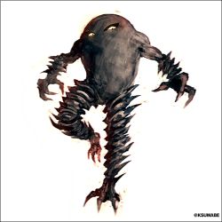 claws commentary_request creature full_body gen_1_pokemon hitmonlee k-suwabe leg_up looking_at_viewer monster nintendo no_humans no_neck outstretched_arms pokemon pokemon_(creature) solo spikes spread_arms twitter_username white_background
