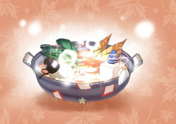bamboo_shoot daikon female_focus food food_focus hat kaku_seiga miyako_yoshika mononobe_no_futo no_humans objectification pot radish soga_no_tojiko star_(symbol) tate_eboshi tofu touhou toyosatomimi_no_miko yetworldview_kaze