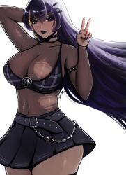 blue_hair goddess_of_victory:_nikke goth_fashion noise_(nikke) velkari