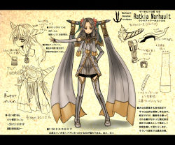 1girl female_focus horns kotoba_noriaki letterboxed looking_at_viewer pixiv_fantasia pixiv_fantasia_4 pointy_ears ratkia_marhault solo translation_request