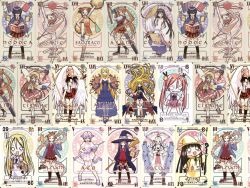 00s akamatsu_ken animal_ears asakura_kazumi ayase_yue bell bonnet book braid broom card_(medium) chachazero diarium_ejus dress ensis_exorcizans evangeline_a.k._mcdowell flabellum_euri_&amp;_flabellum_australe flower folding_fan glasses hair_ornament hakase_satomi hand_fan hasegawa_chisame hat heterochromia holding holding_removed_eyewear izumi_ako jupiter_symbol kagurazaka_asuna konoe_konoka long_hair mahou_sensei_negima! mars_symbol mercury_symbol miyazaki_nodoka neptune_symbol nurse orange_hair orbis_sensualium_pictus pactio plaid_clothes plaid_skirt pluto_symbol purple_hair rose sakurazaki_setsuna sasaki_makie saturn_symbol sceptrum_virtuale school_uniform shiina_sakurako sica_shishikushiro skirt sword thighhighs twin_braids twintails unworn_eyewear uranus_symbol venus_symbol very_long_hair wand weapon witch witch_hat yukihiro_ayaka