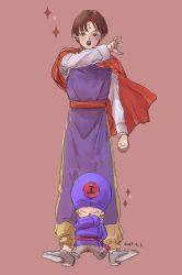 Rule 34 | 1boy, absurdres, brown hair, cape, dated, facial mark, forehead mark, forehead writing, full body, hat, highres, japanese clothes, koenma, long sleeves, looking at viewer, male focus, nishida (pixiv 50671594), pacifier, pants, red cape, shoes, short hair, sparkle, yuu yuu hakusho