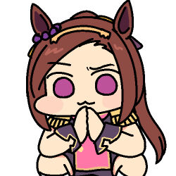 Rule 34 | 1girl, :3, animal ears, brown hair, commentary, epaulettes, gold hairband, hairband, horse ears, horse girl, jazz jack, long hair, looking at viewer, lowres, photo-referenced, ponytail, purple eyes, sakura bakushin o (umamusume), simple background, sleeveless, sleeveless jacket, solo, squatting, umamusume, white background, wrist cuffs
