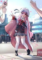 absurdres akemithekitten cat_girl cosplay heterochromia highres noumi_kudryavka noumi_kudryavka_(cosplay) original outdoors public_indecency