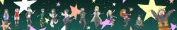 akimichi_chouji cheek_swirl facial_mark haruno_sakura hatake_kakashi highres hotmail18 hyuuga_hinata hyuuga_neji long_image multiple_boys multiple_girls namikaze_minato nara_shikamaru naruto_(series) naruto_shippuuden rock_lee sai star_(symbol) uchiha_sasuke uzumaki_naruto whisker_markings wide_image yamanaka_ino