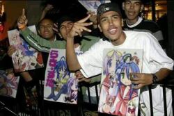 dark_skin gang gang_sign gangster hat lucky_star meme pillow poster real_life shirt victory_sign