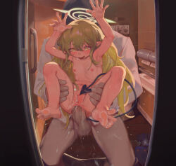 1boy 1girl absurdres blue_archive hetero highres hikari_(blue_archive) loli sensei_(blue_archive) sex uncensored villainchin