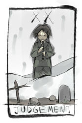 card_(medium) cross flute grave gregorius_yamada instrument lowres recorder tarot