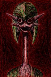1other anatomical_nonsense black_background black_eyes body_horror dress empty_eyes facing_viewer fine_art_parody gardevoir gen_3_pokemon green_dress green_hair hair_slicked_back long_bangs long_neck looking_at_viewer microsoft_paint_(medium) nintendo open_mouth pale_skin parody parted_lips pointy_ears pokemon pokemon_(creature) red_background spring_0290_land tomino&#039;s_hell what