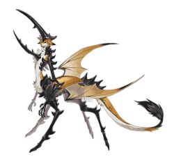 Rule 34 | 1boy, animal ears, arthropod boy, arthropod limbs, artist name, bairizuomeng, beetle boy, carapace, centauroid, chest spike, chimera, dragon wings, exoskeleton, extra legs, from side, full body, gold skin, highres, long tail, male focus, monster boy, original, short hair, simple background, solo, spines, spots, stag beetle, standing, tail, taur, white background, wings