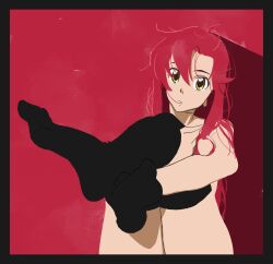 absurdres highres legs_up non-web_source tengen_toppa_gurren_lagann yoko_littner