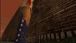 1girl 3d belt boots costume female_focus gloves hack heart heather_mason legs outdoors panties plant princess_heart short_hair silent_hill silent_hill_(series) silent_hill_3 skirt solo star_(symbol) underwear upskirt vines wall