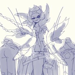 Rule 34 | 3girls, angewomon, bancholilimon, banchou, delinquent, digimon, digimon (creature), fairy, flower, gerusyu, looking at another, mervamon, monster girl, multiple girls, petals, plant girl