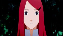 &gt;_&lt; 1girl animated animated_gif closed_eyes lowres naruto_(series) naruto_shippuuden o3o red_hair uzumaki_kushina