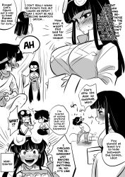1boy 1girl chinese_clothes food genderswap genderswap_(mtf) glasses hibiki_ryouga highres long_hair male_masturbation marimo_(yousei_ranbu) masturbation monochrome mousse_(ranma_1/2) penis ranma_1/2 tent