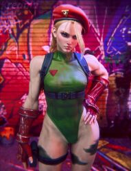Rule 34 | 1girl, 3d, animated, artist name, ass, audible music, beret, black boots, blonde hair, boots, braid, cammy white, capcom, female focus, fingerless gloves, gauntlets, gloves, green leotard, hand on own hip, hat, highleg, highleg leotard, kicking, kreamu, leotard, pov, red gloves, red hat, roundhouse kick, scar, scar on face, solo, sound, street fighter, street fighter 6, tagme, thigh strap, thighs, twin braids, video, walking, wide hips