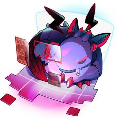 Rule 34 | closed eyes, curled up, dragon, dragon village (series), dragon village collection, drooling, game cg, holographic interface, lagtail (dragon village), lowres, no humans, non-humanoid robot, official art, robot, robot dragon, sleeping, third-party source, transparent:background