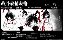 1other bad_id bad_twitter_id bare_shoulders blood blood_on_clothes blood_on_face chinese_text closed_eyes commentary detached_sleeves dot_nose eye_of_senri finger_to_mouth greyscale hairband hashtag-only_commentary hat hat_ribbon injury japanese_clothes kariginu kimono layered_sleeves len&#039;en long_sleeves meme meme_request messy_hair monochrome multiple_views one-eyed open_mouth outstretched_hand red_ribbon ribbon senri_tsurubami shengji short_hair smile spot_color tate_eboshi translation_request wide_sleeves