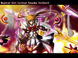 Rule 34 | 00s, 1girl, alternate costume, alternate weapon, female focus, lyrical nanoha, mahou shoujo lyrical nanoha, mahou shoujo lyrical nanoha strikers, raising heart, solo, takamachi nanoha, weapon, white devil