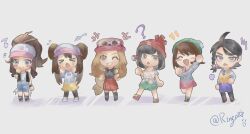 Rule 34 | gloria (pokemon), highres, hilda (pokemon), juliana (pokemon), multiple girls, nintendo, pokemon, pokemon bw, pokemon bw2, pokemon sm, pokemon sv, pokemon swsh, pokemon xy, rosa (pokemon), selene (pokemon), serena (pokemon), white background